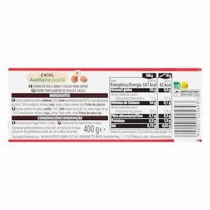 Crema de avellanas y cacao Hacendado Bote 400 g Pack 2