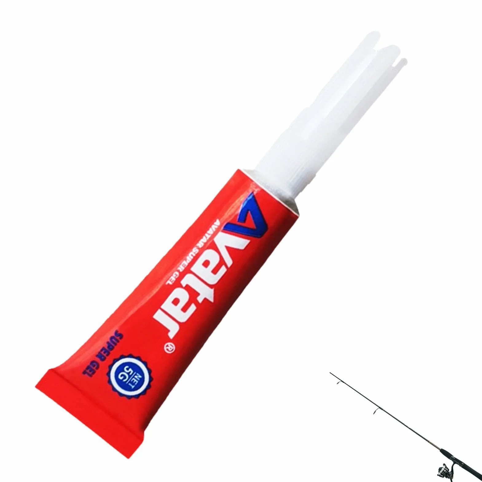 Pegamento reparador de cañas de pescar, adhesivo líquido impermeable 0,1 oz