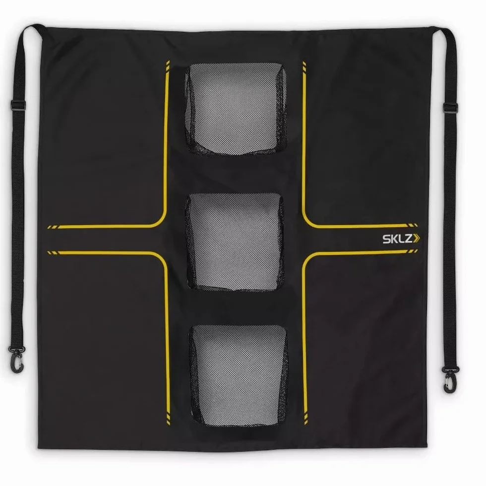 SKLZ Universal Golf Target – Objetivo de Swing Ajustable con Tres Bolsillos para Practicar Vuelo de Bola y Chip, 76.2 cm x 76.2 cm para Entrenamiento de precisión.