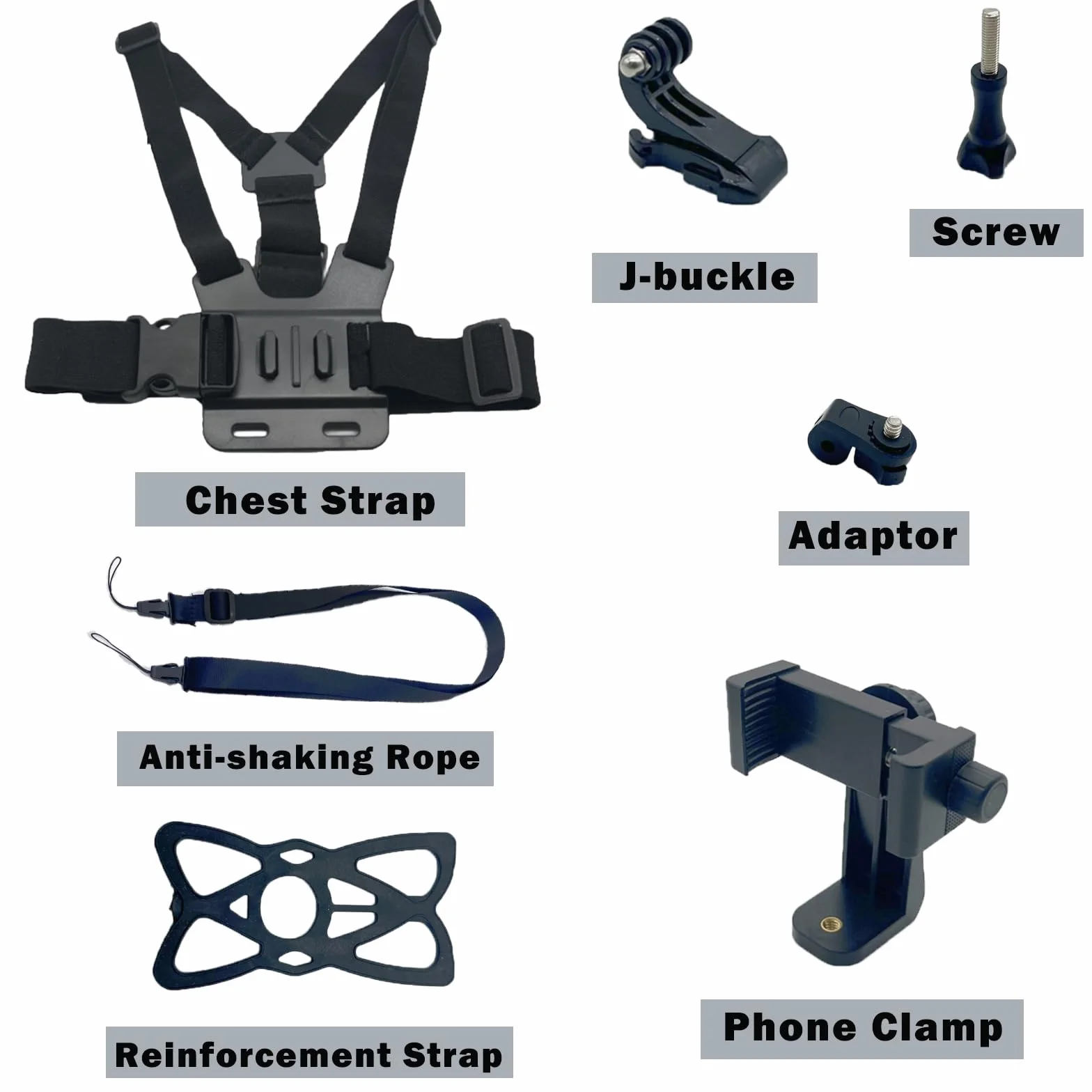 Soporte Móvil Pecho, Pechera para Grabar con Arnés Montaje Correa Compatible GoPro Hero 10 Hero 9 Cámara