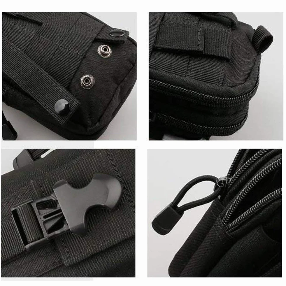 ZhaoCo Multiusos Poly Herramienta Soporte Tactical Molle EDC Bolsa Utilidad Gadget Bolsa Cintura Senderismo Camping