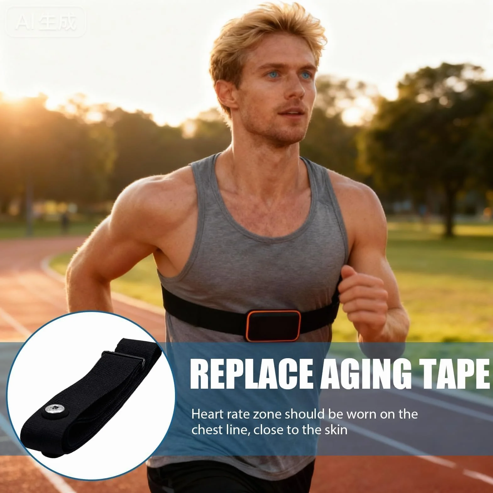 Banda Elástica Ajustable Recambio Cinta Frecuencia Cardiaca Bluetooth Ant+ Compatible Garmin Wahoo Polar H10 H9 Coospo Magene Bryton Livlov