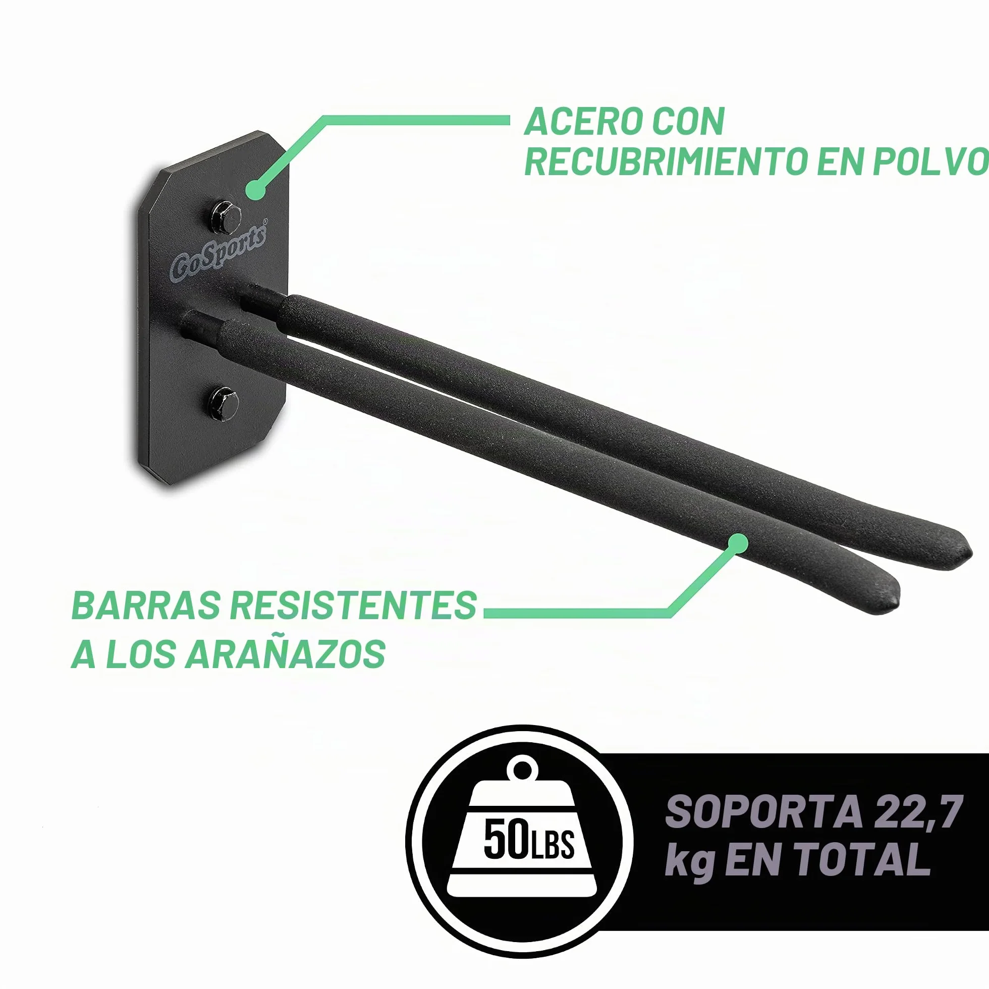Estante de Almacenamiento para esquí y Snowboard montado en la Pared, 2 u 8 tamaños