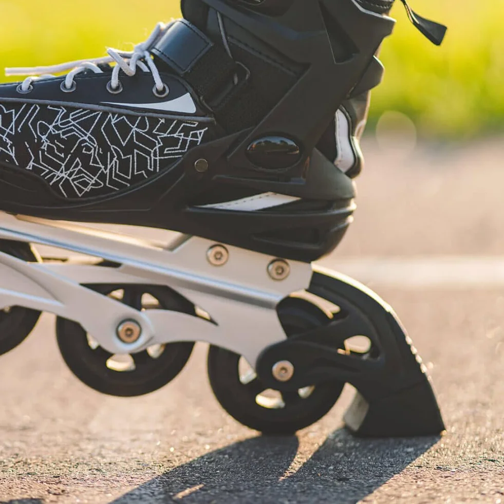 Frenos para patines en línea, juego de freno trasero TPR, pastillas de repuesto PU universal