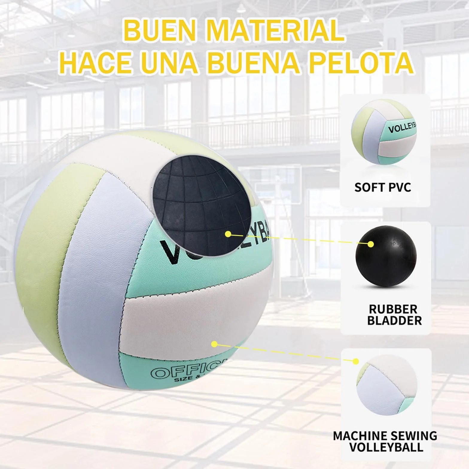 Pelota Voleibol Balon Voley Playa Tacto Suave