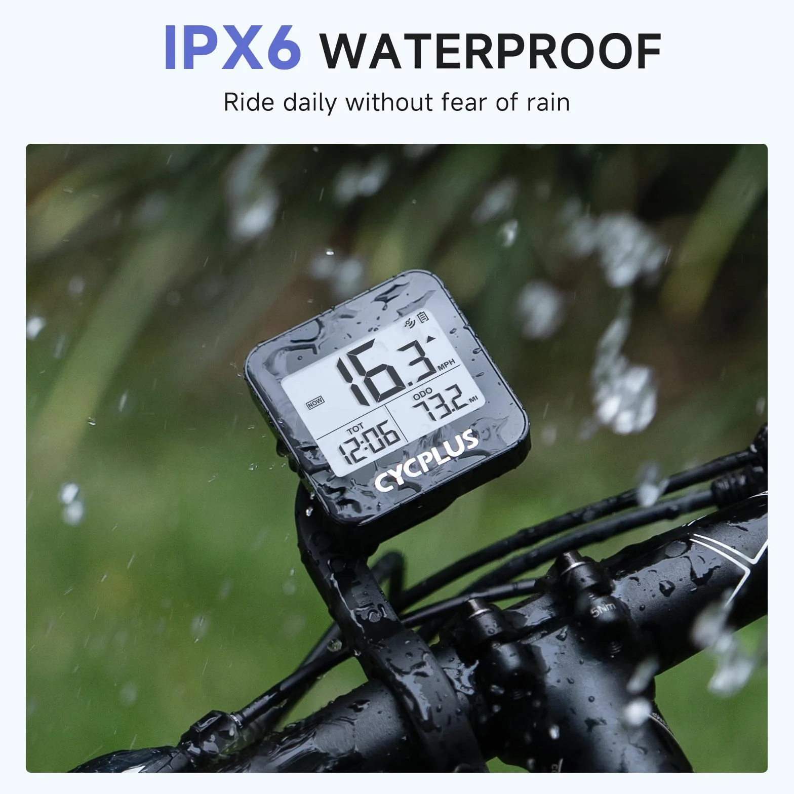 CYCPLUS G1 GPS Ciclocomputador Bicicleta Inalambrico Impermeable IPX6 ODO
