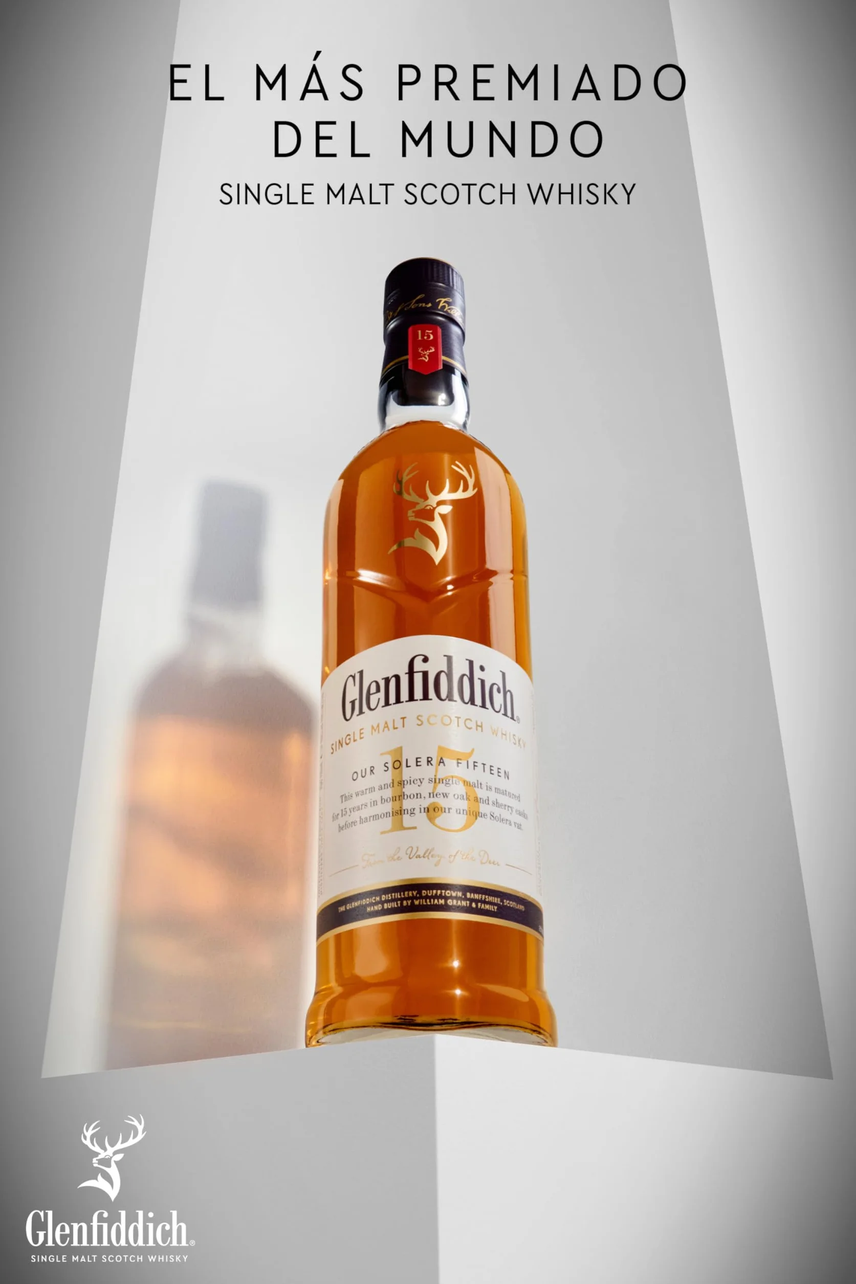 Glenfiddich 15 años Whisky escocés de malta, 70cl