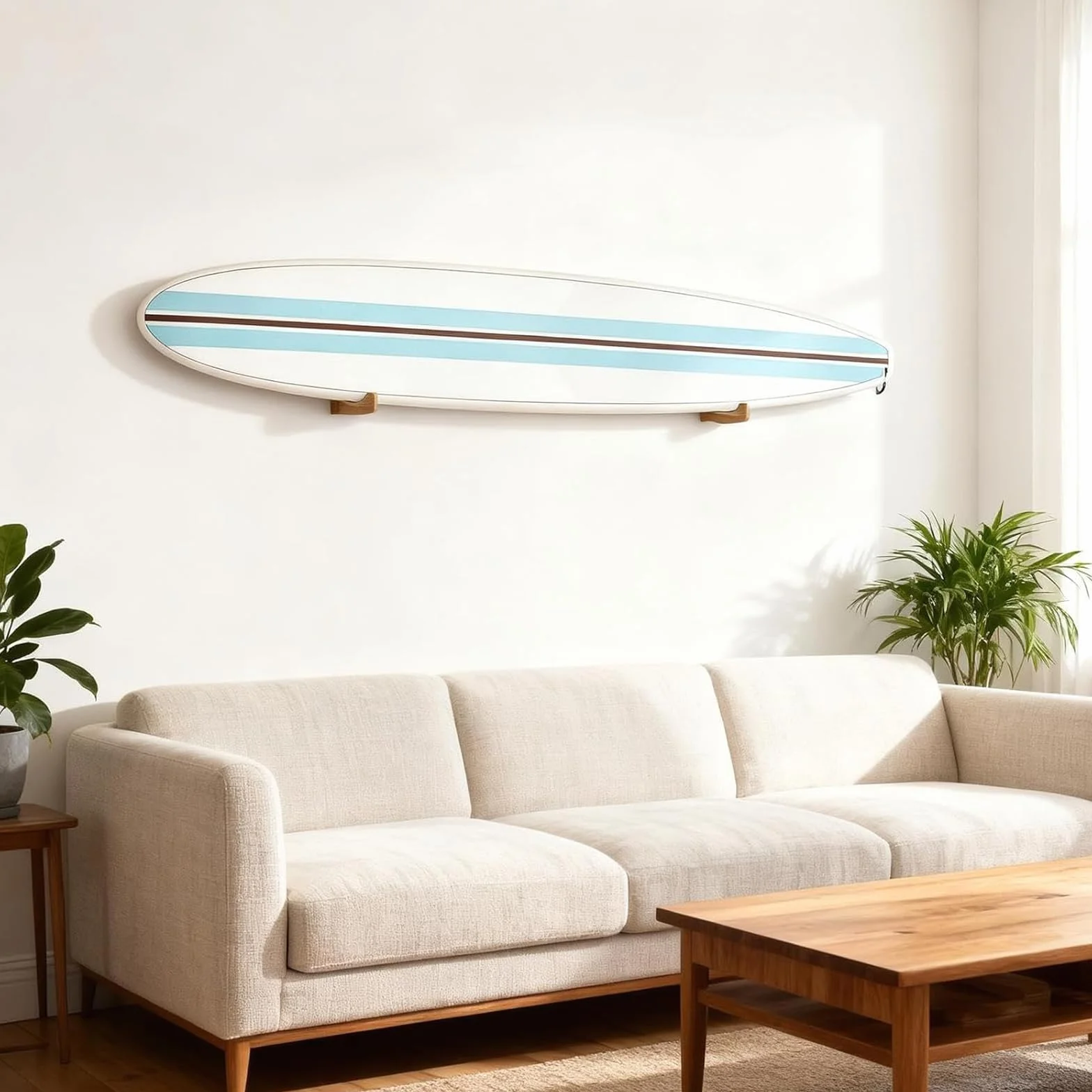 Soporte de Pared Universal para Tabla de Surf, Snowboard y Skateboard - Colgador para Tablas Largas y Cortas
