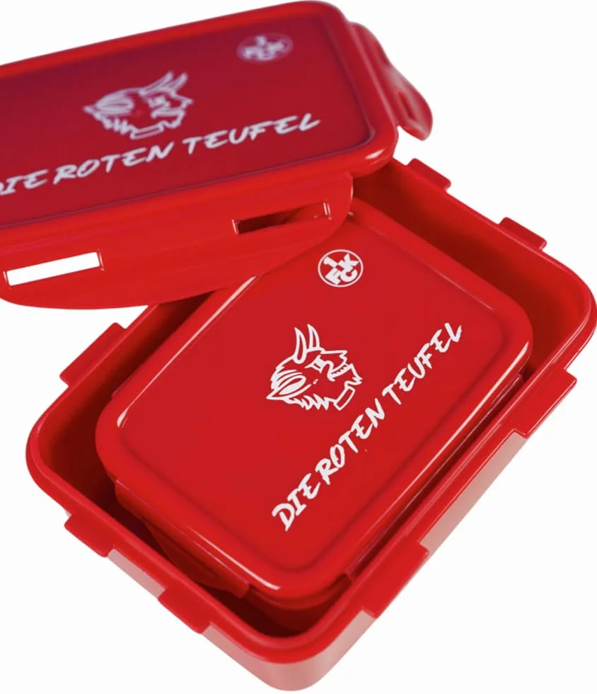 1. FC Kaiserslautern Fiambrera 2 unidades diseño diablos rojos