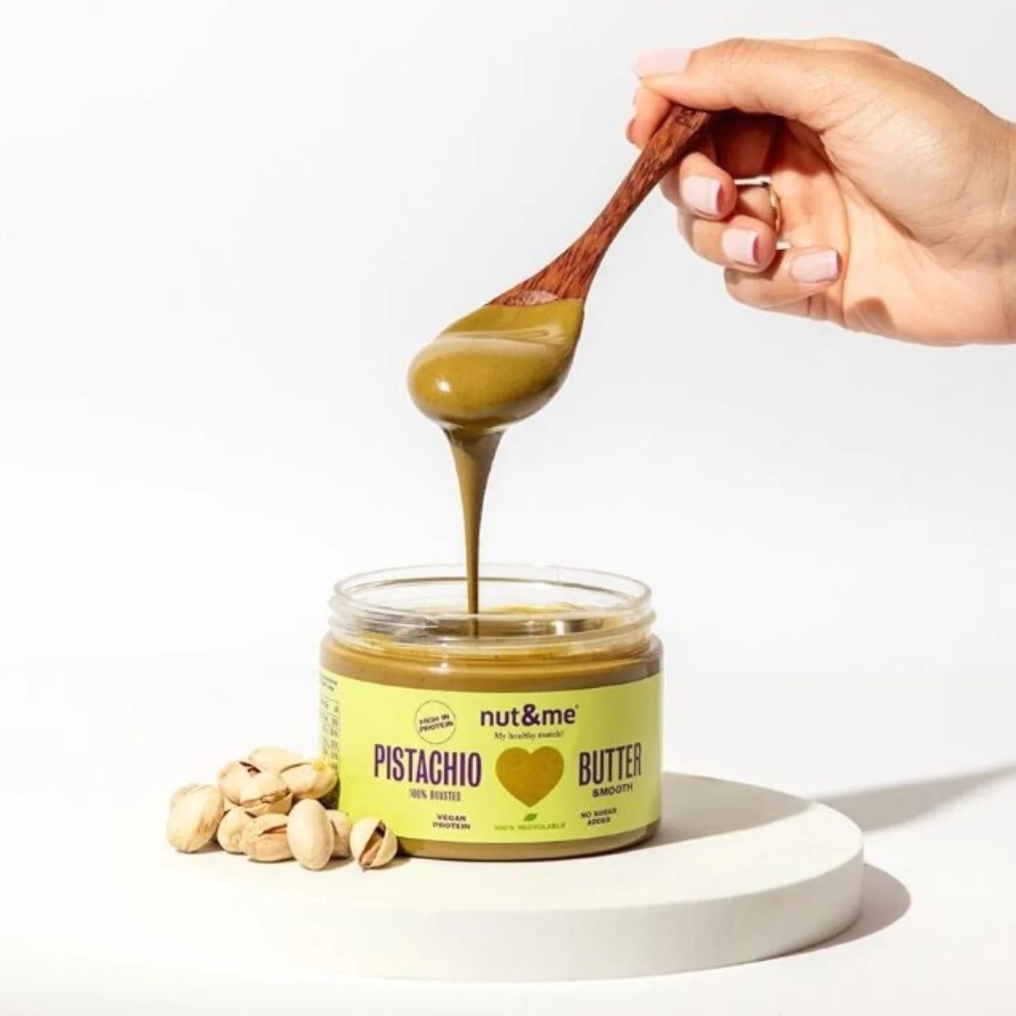 Crema de Pistacho nut&me 500 gr | 100% PISTACHO | Sin Azúcares añadidos | Sin Aditivos | Vegano | sin gluten | Keto | Sin aditivos | Fuente de proteínas | Alto contenido en fibra |… Pack 2 x 250 gr