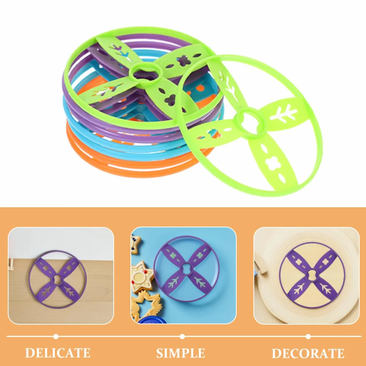 MERRYHAPY Juego de 40 Discos Voladores de Juguete, Compatibles con Mano y Pie, Colores Variados, Materiales Resistentes para Juegos al Aire Libre