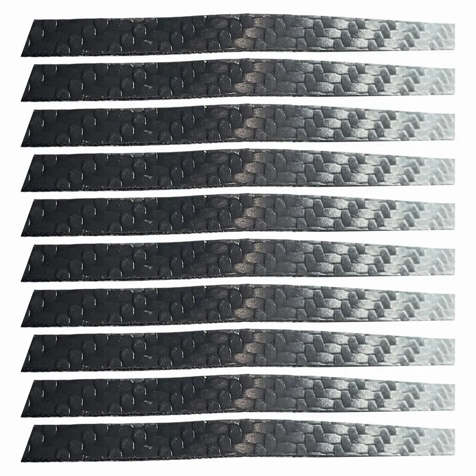 Cintas protectoras de borde de paleta de tenis de mesa 6 mm Paquete de 10 Negro