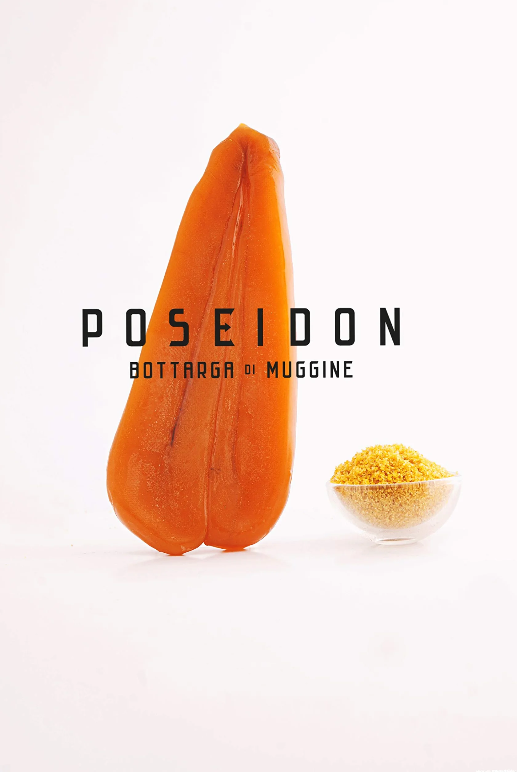 Poseidón Bottarga rallada (huevas de salmonete mordido salvaje curado) Superfood mediterráneo de Cerdeña, producto italiano [50g]