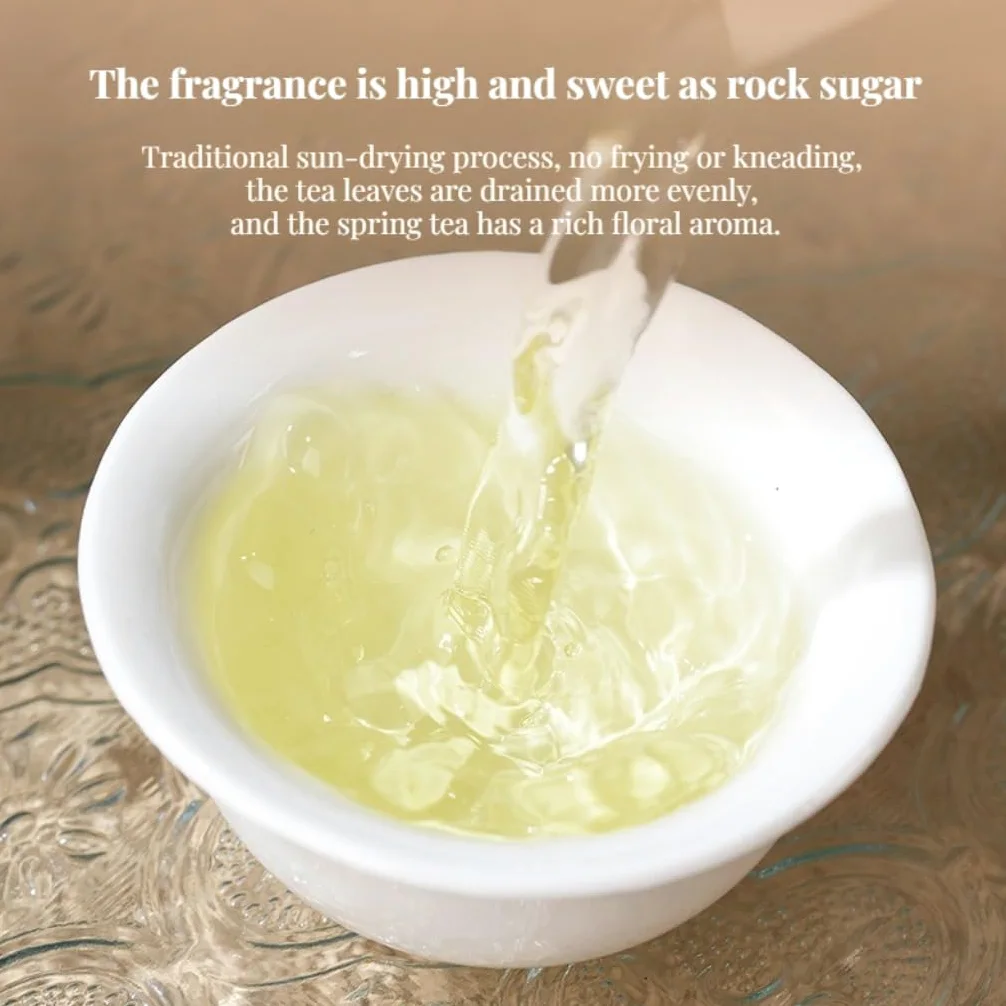 Peonía Blanca Premium BaiHaoYinZhen | Té Blanco De Hojas Sueltas | Té Refrescante De Preparación En Frío Para Verano | Aroma Natural (100 g * 2)