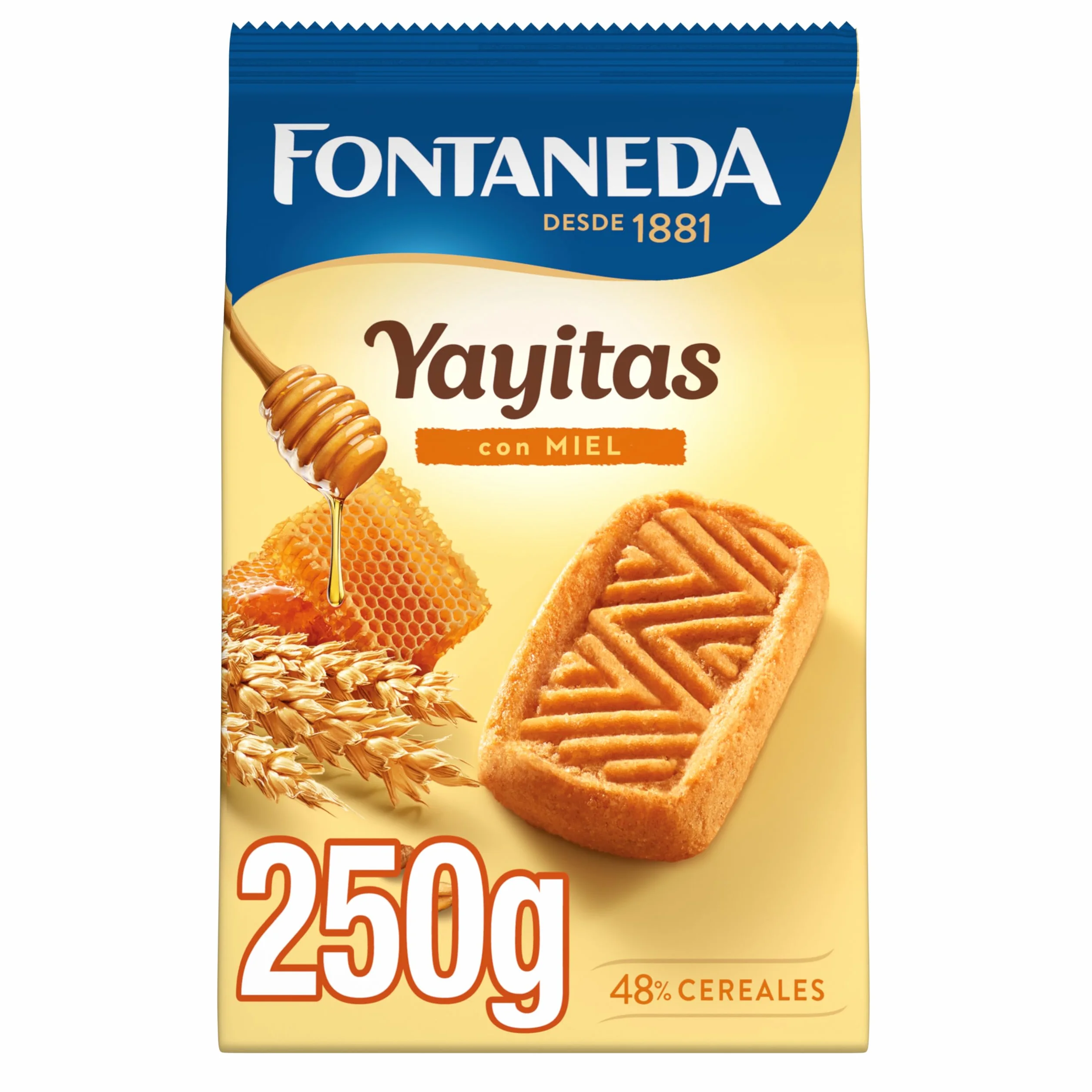 Fontaneda Yayitas Galletas con Miel, Deliciosas y Crujientes, deliciosas para Desayuno, 250 g