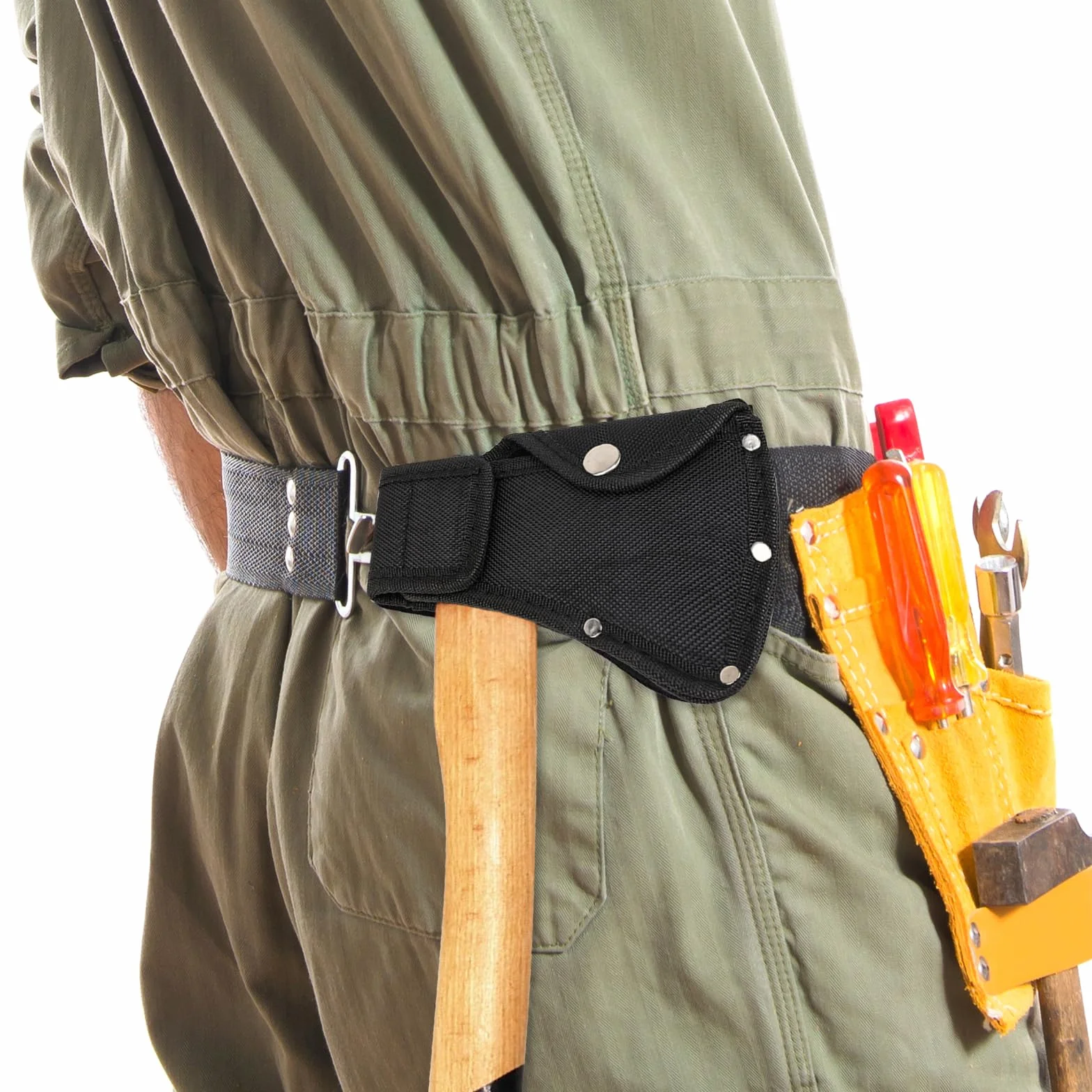 Molain Hatchet Sheath, Axe Head Cover for 1-1/4lb Axe, Double Snap Hatchet Blade Protector