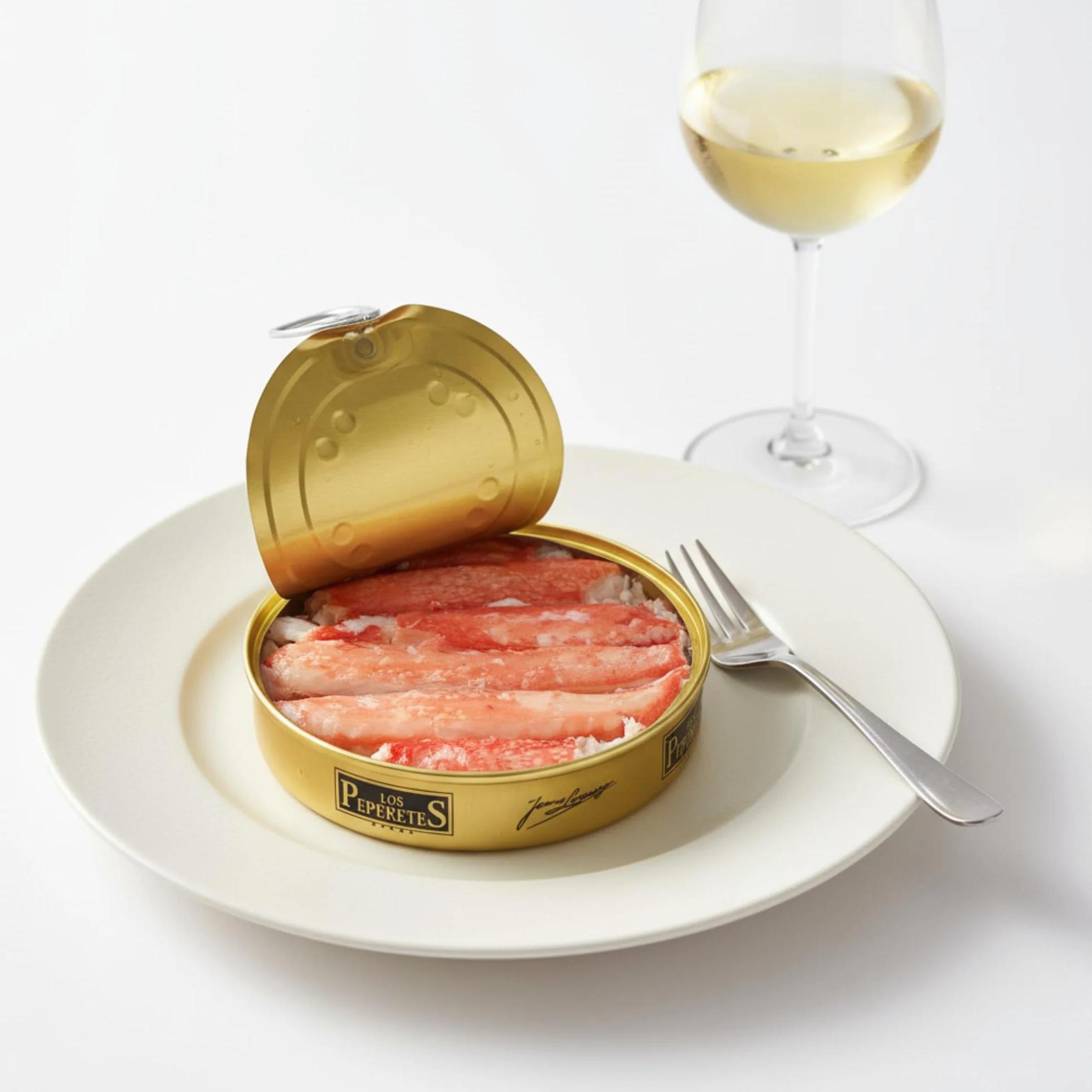LOS PEPERETES Cangrejo de las Nieves 120 g | Marisco Gallego Gourmet | Carne de Cangrejo del Atlántico | Conserva Artesanal y Natural | Producto Premium con Sabor del Mar de Galicia