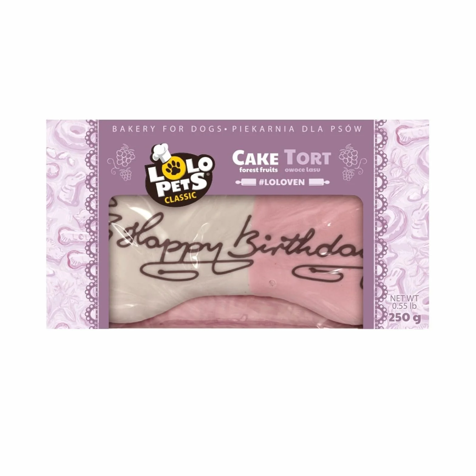 Torta del perro LO-75505 - Cake con frutas del bosque