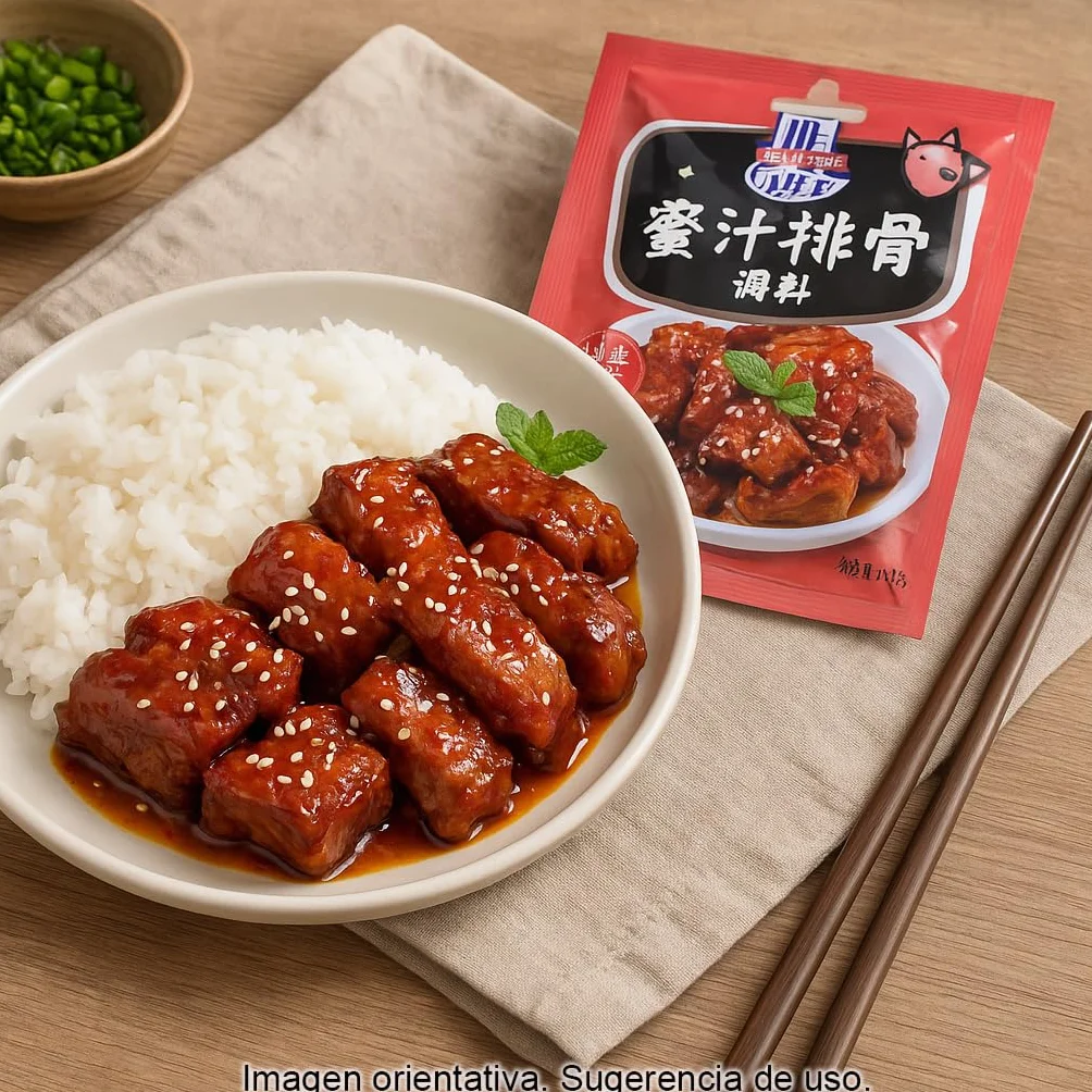 Preparado para Costillas Estilo Chino 40 g en polvo para salsa intensa y brillante fácil y rápida