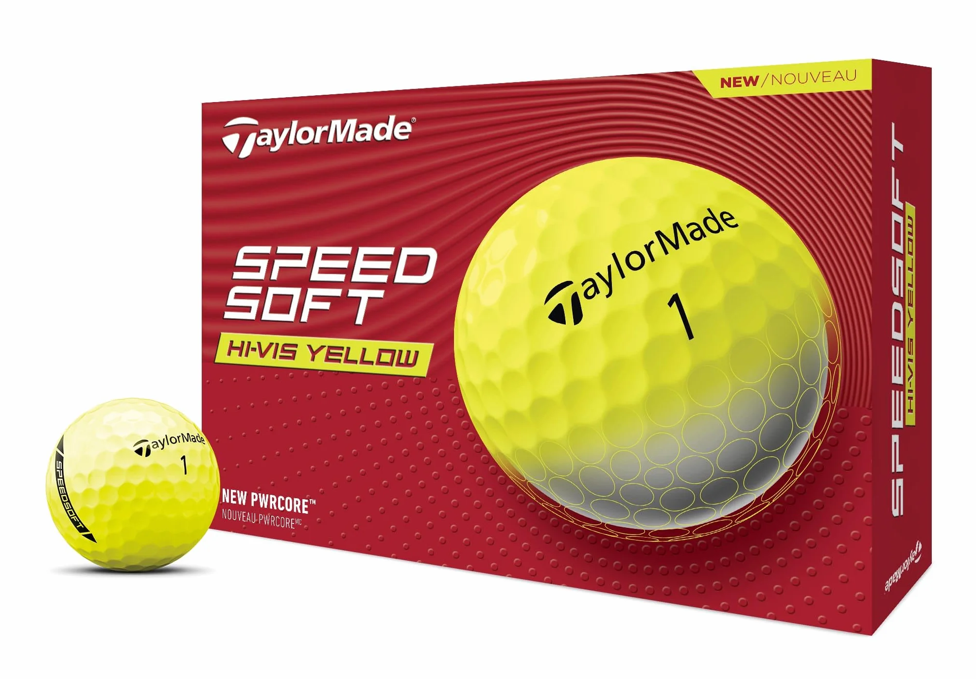 Taylormade SpeedSoft Pelotas de Golf Máxima Distancia Sensación Ultrasuave