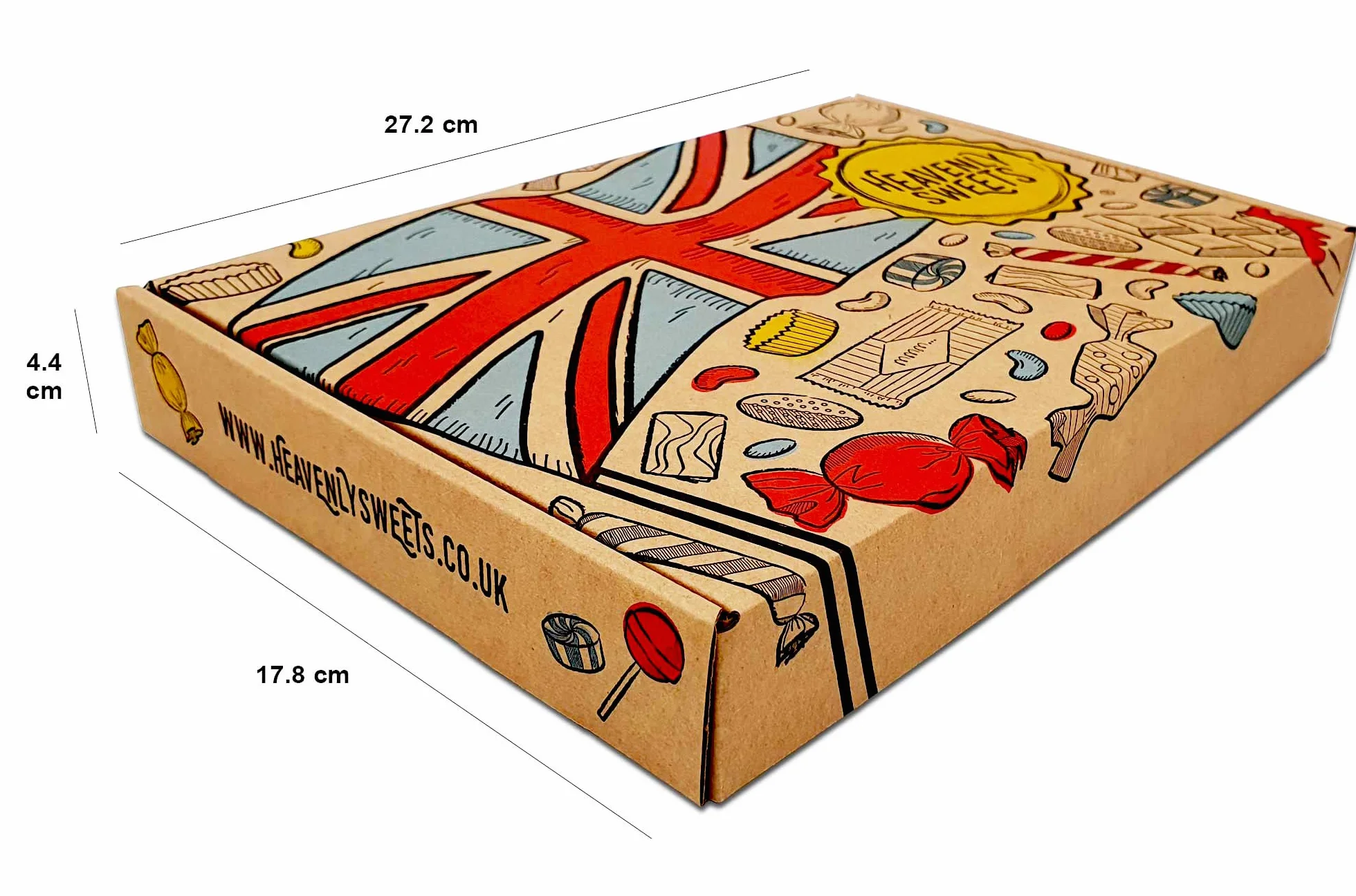 Heavenly Sweets | Caja de Dulces | Surtido para Fiestas | Cesta de Mix para Fiestas | Dulces Ingleses Británicos Retro | Cumpleaños, aniversarios, Dia Del Padre, Semana Santa, Día de la Madre