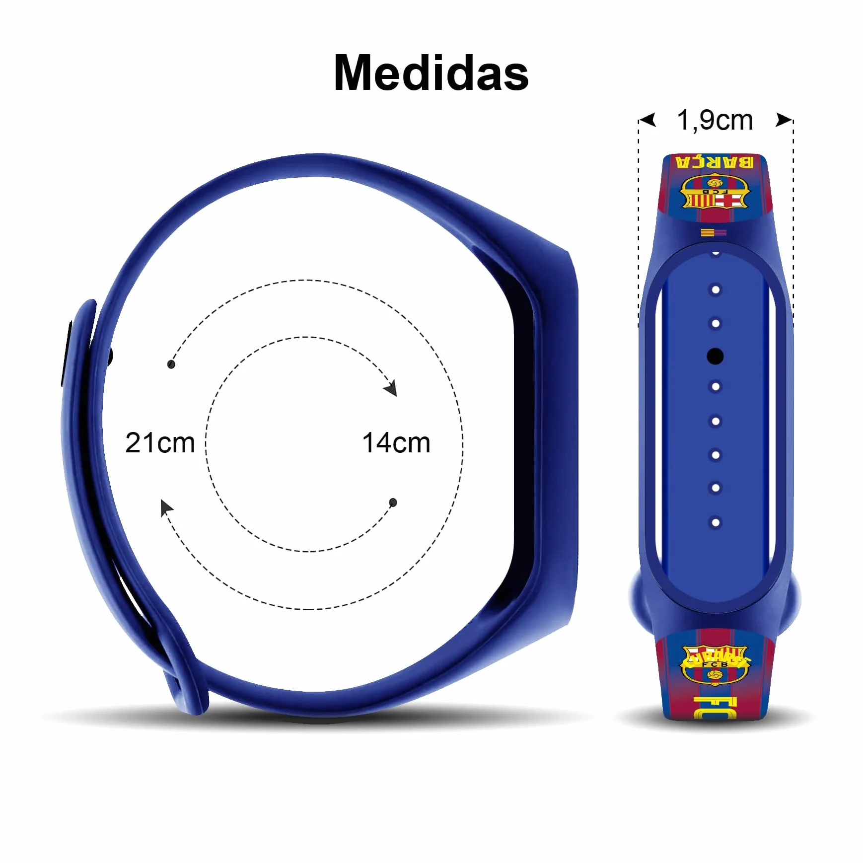 FIT & FUN Correa Oficial FC Barcelona Reloj Digital Compatible Niño Niña Hora Fecha Pilas Diseño 1ª Equipación 2025-2026