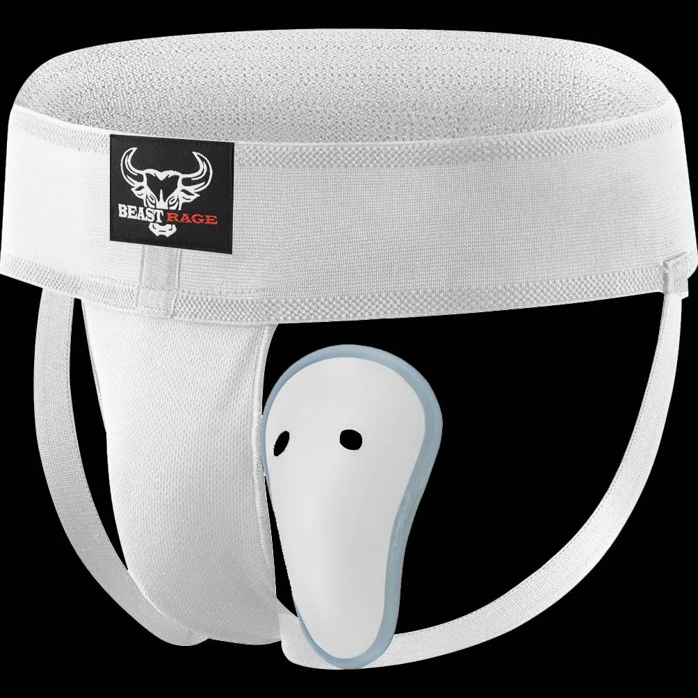 Protector de ingle de boxeo ajustable absorbente del sudor ventilado para hombre taekwondo karate BJJ