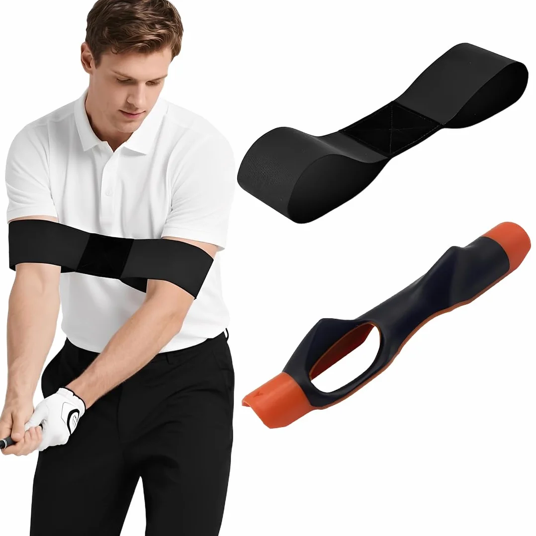 Kit de Entrenamiento Golf con Entrenador de Grip y Cinta Corrección Swing