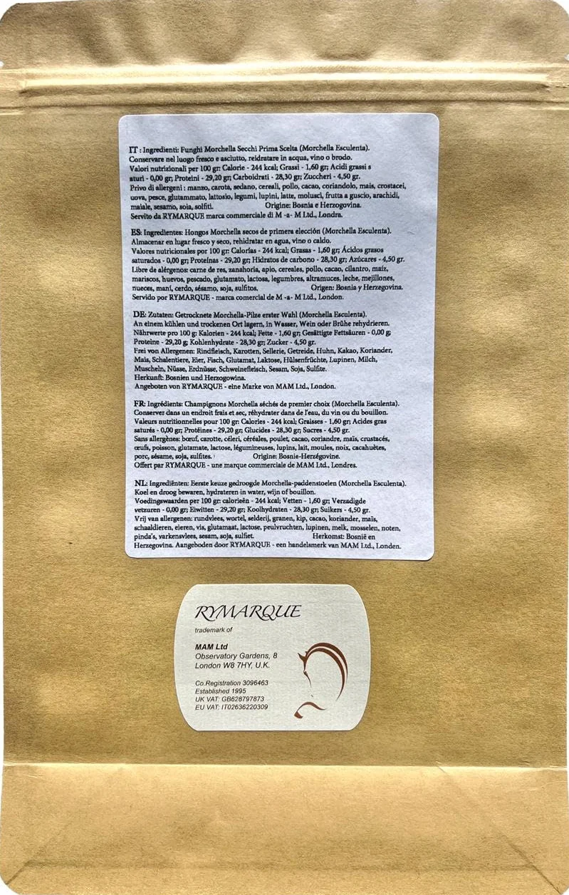 Colmenillas Premium Secadas al Sol (Sin Tallos) – Paquete de 100g, Cosechadas a Mano, Secadas al Sol