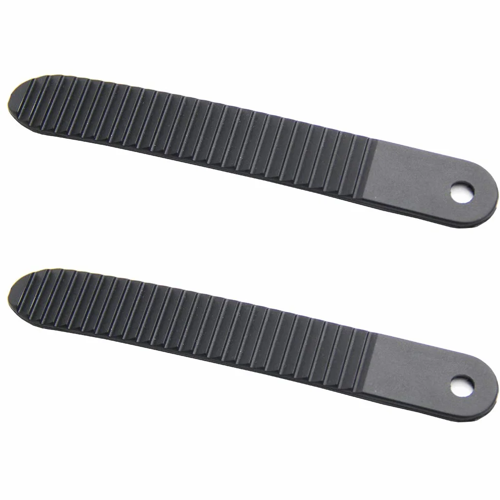 Unión Lengua del Dedo del Pie Correas de Escalera Negro Plástico 6.7 Pulgadas para Tabla de Snowboard