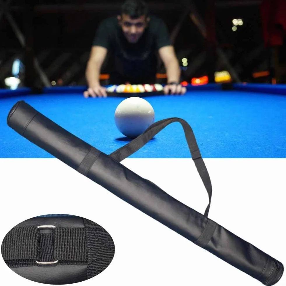 Funda para taco de billar, bolsa de almacenamiento ligera y portátil para 1/2 caña, 32 pulgadas