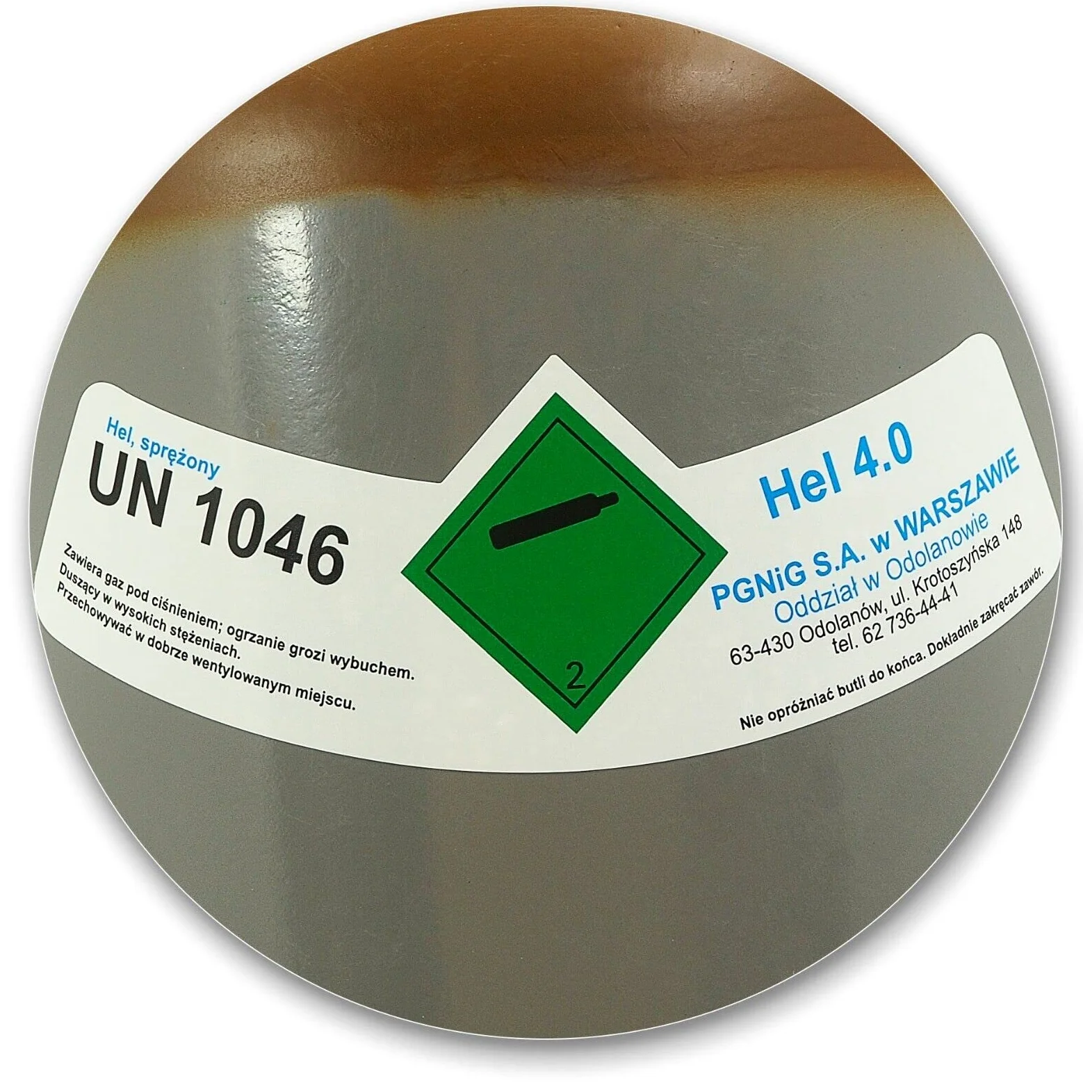 Helium - Bombona de gas (8 L, 1,1 m3, 150 bares), diseño de globo