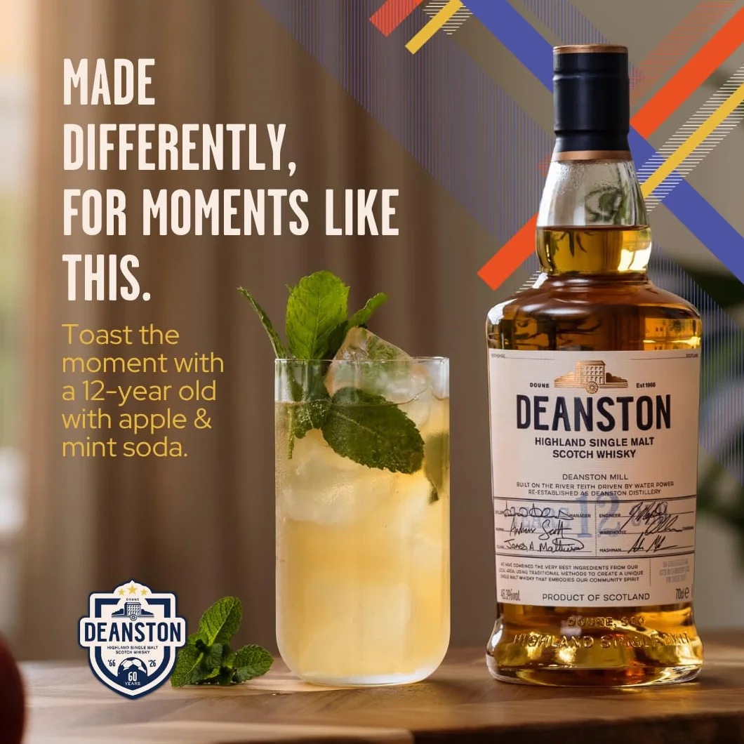 Deanston 12 Year Old Highland Single Malt Scotch Whisky 70 cl