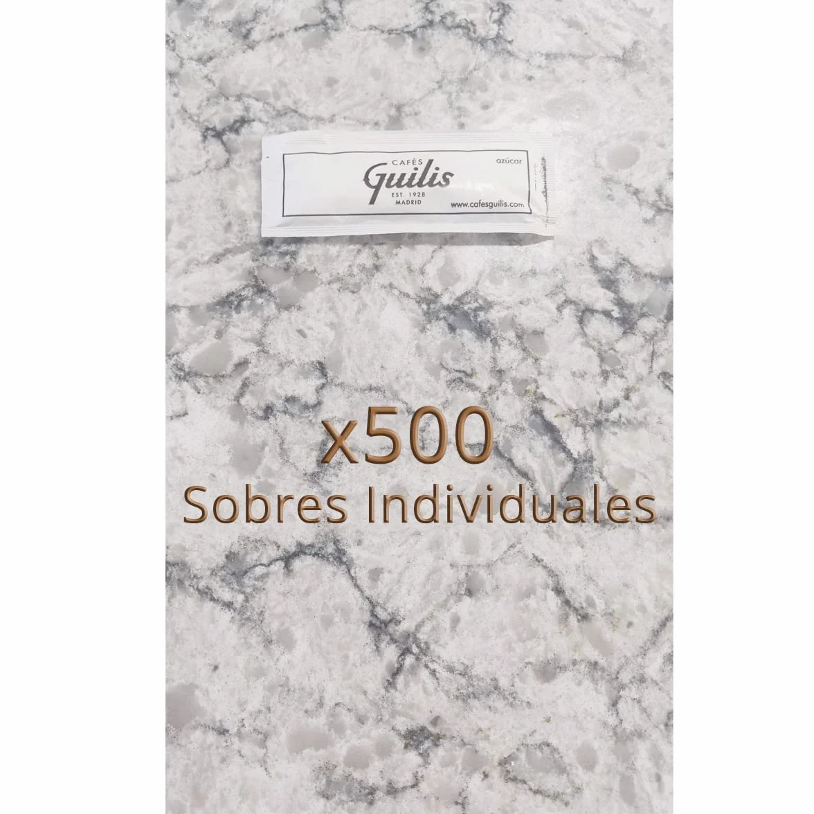 Sobres de Azúcar Blanco 【 500 unidades 】 Azucarillos individuales blanco 【 7gr 】 Sobres Azúcar Individuales