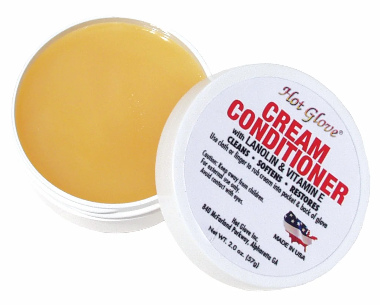 Hot Glove Cream Acondicionador para guante de cuero, Mantenimiento y Cuidado, Talla única