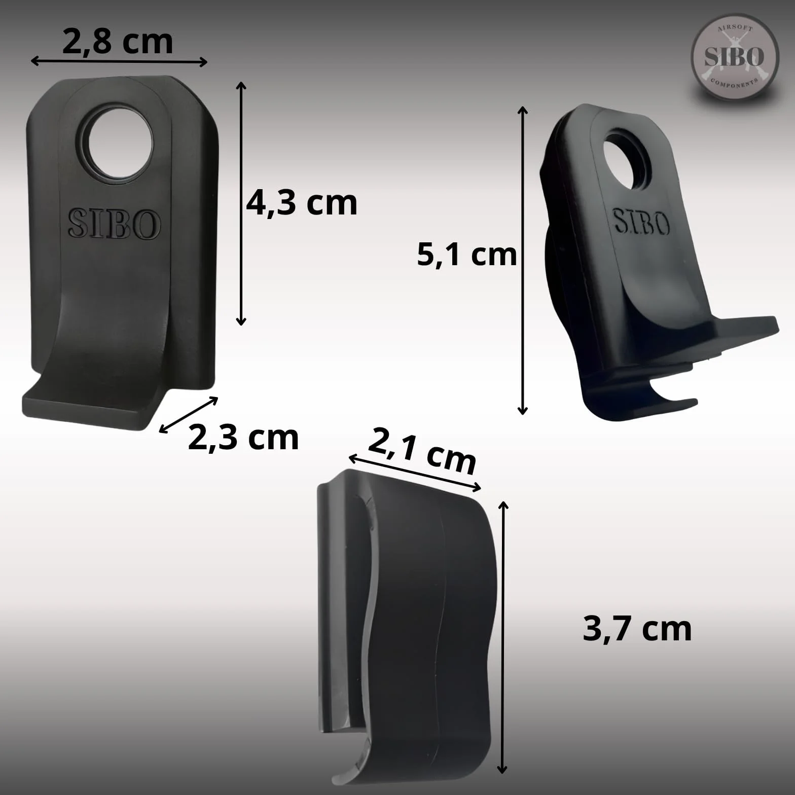 Sibo Airsoft Speedloader 6mm BB Loader para Pistolas Recarga Rápida