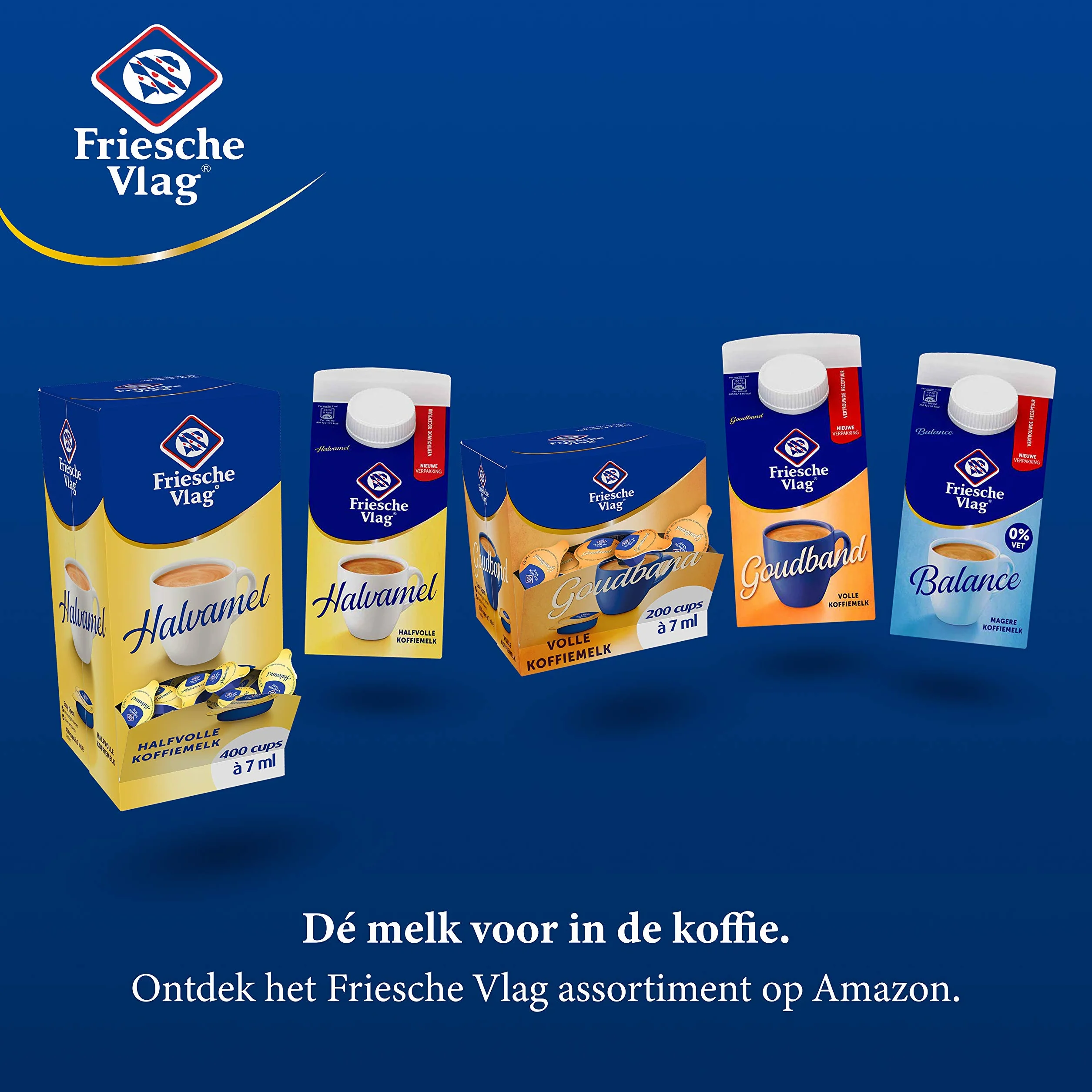 Friesche Vlag Café Halvamel 18 x 455 ML