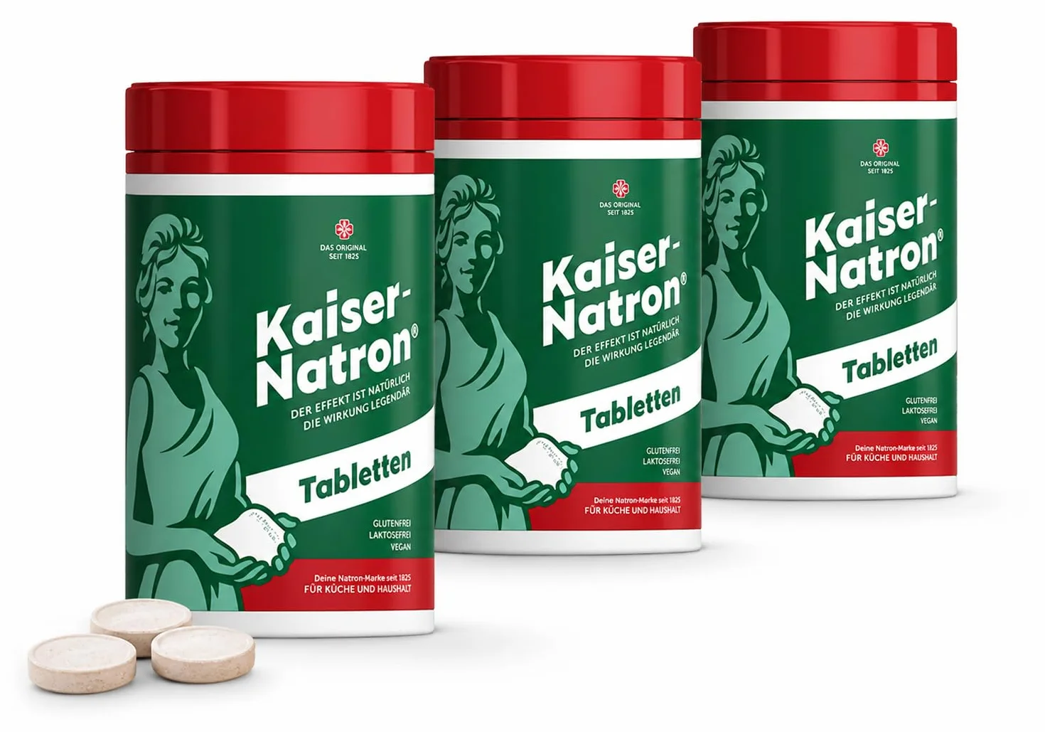 Holste Kaiser - Pastillas de natrón (3 unidades, 100 g)