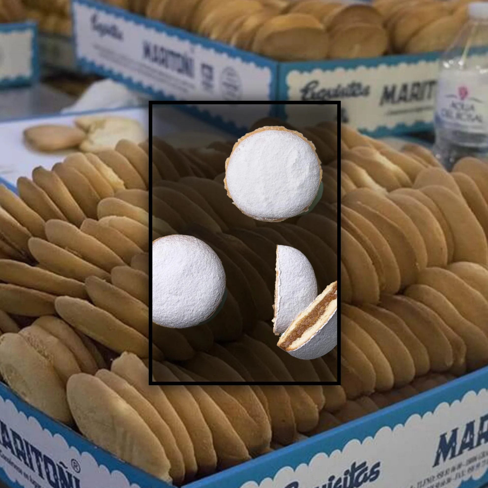 Maritoñi 20 Unidades - Regalo Gourmet de Granada, Dulce Granadino 70 Años Tradición - Galleta y Bizcocho, Producto Español Auténtico