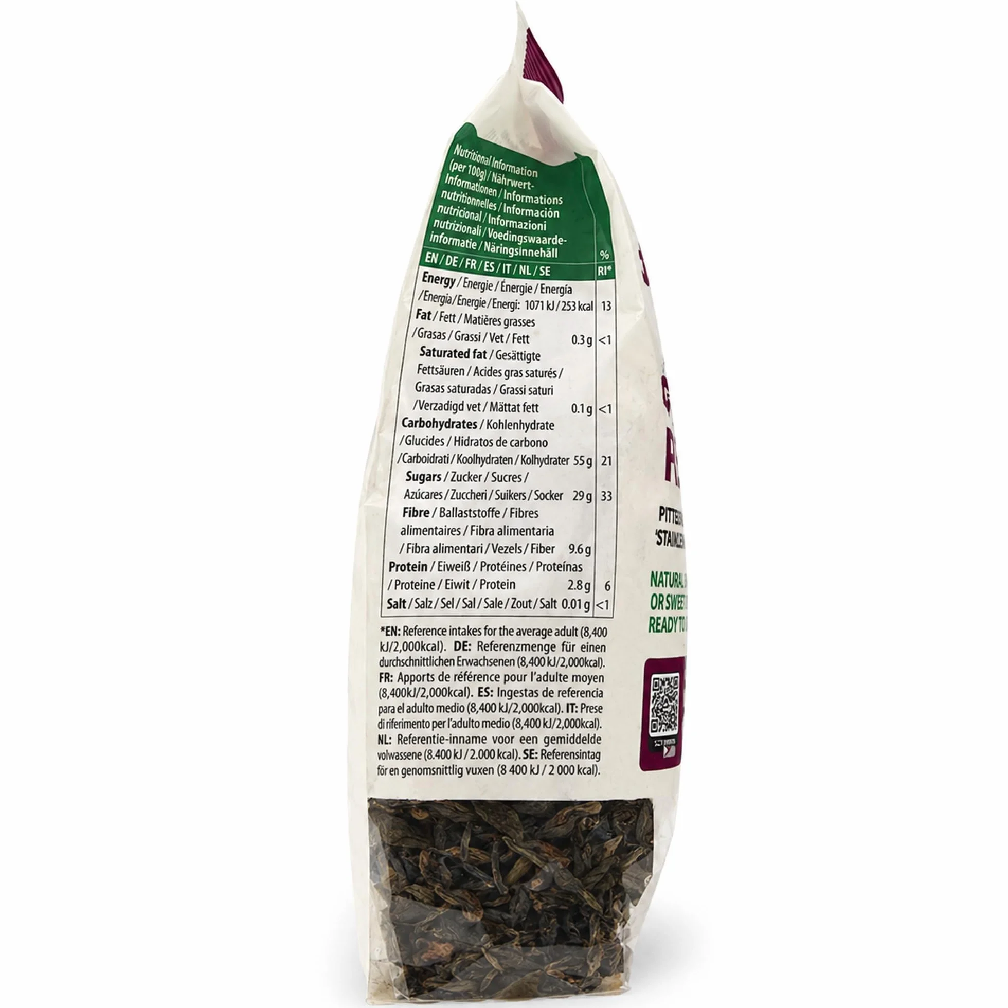 CHEFS & CO Ciruelas Pasas Blandas Sin Hueso | Frutas secas enteras | Tentempié saludable | Vegano y con vitaminas conservadas | Sin sulfitos | Sin azúcares añadidos (Natural, 750g Pack de 1)