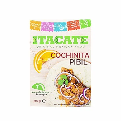 Cochinita Pibil ITACATE Plato Tradicional Mexicano Pack 300g Listo para Comer para 7 Tacos