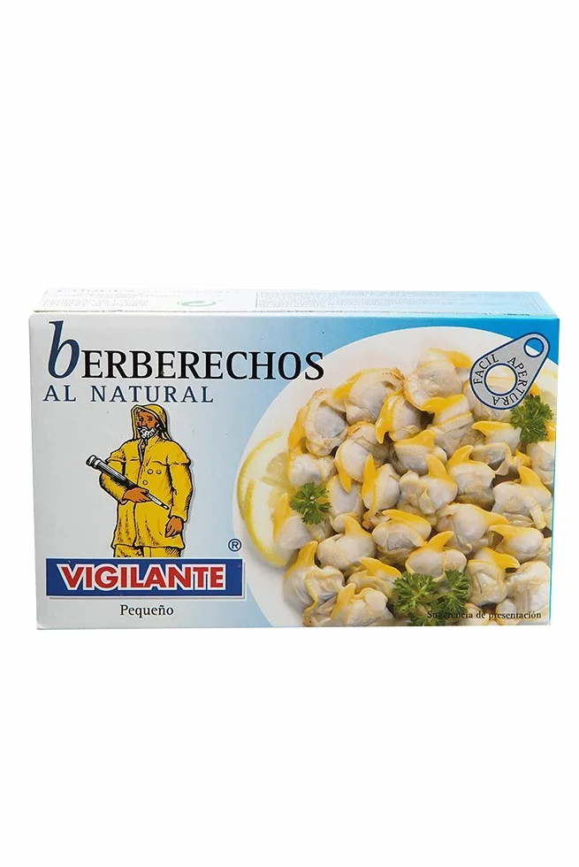Berberechos al natural pack 5 latas