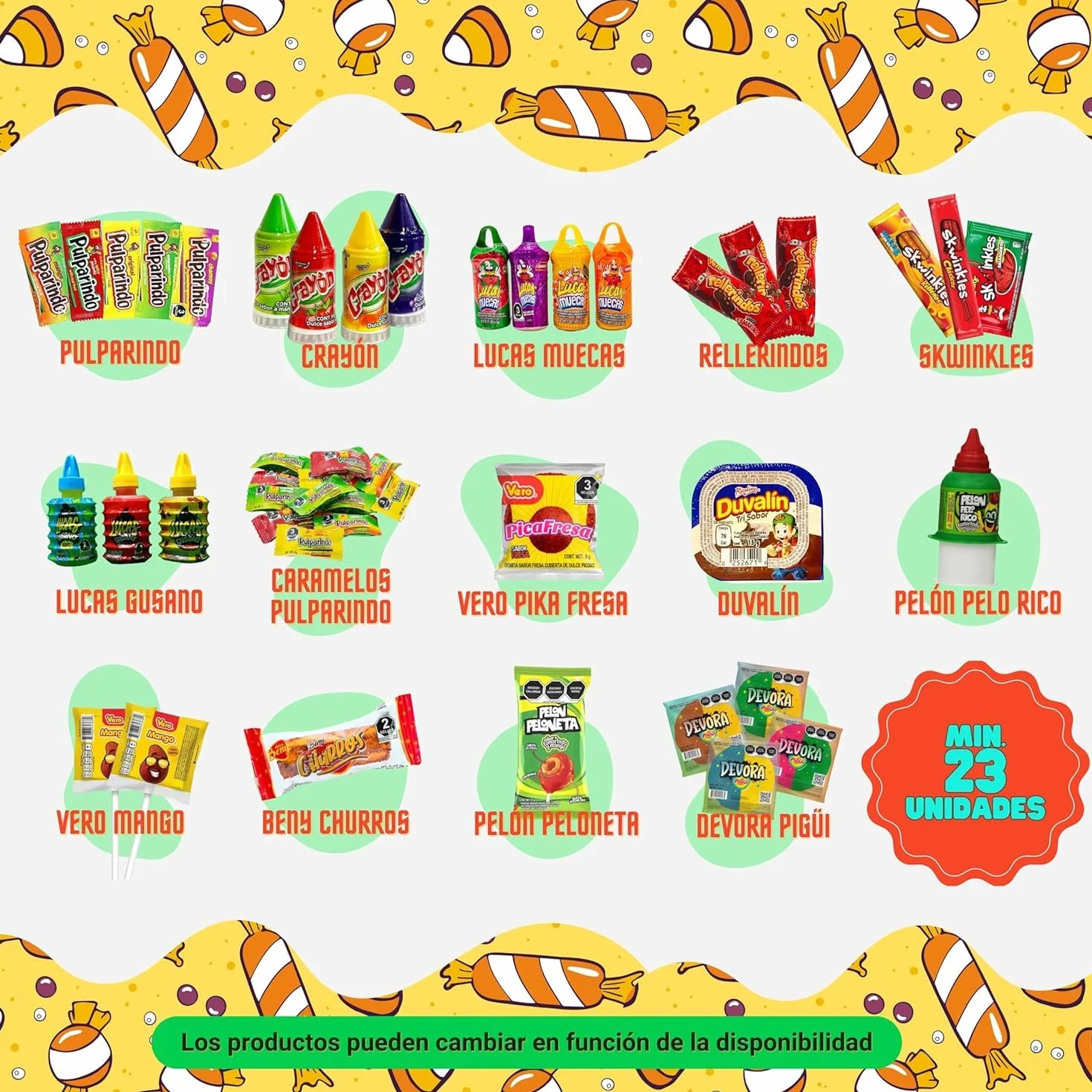TLT FOODS Lote Dulces Mexicanos – Pack Variedad Chuches Mexicanas Picantes, Candy Box Snacks Mexico, Chamoy, Pelon Pelo Rico, Pulparindo, Tamarindo