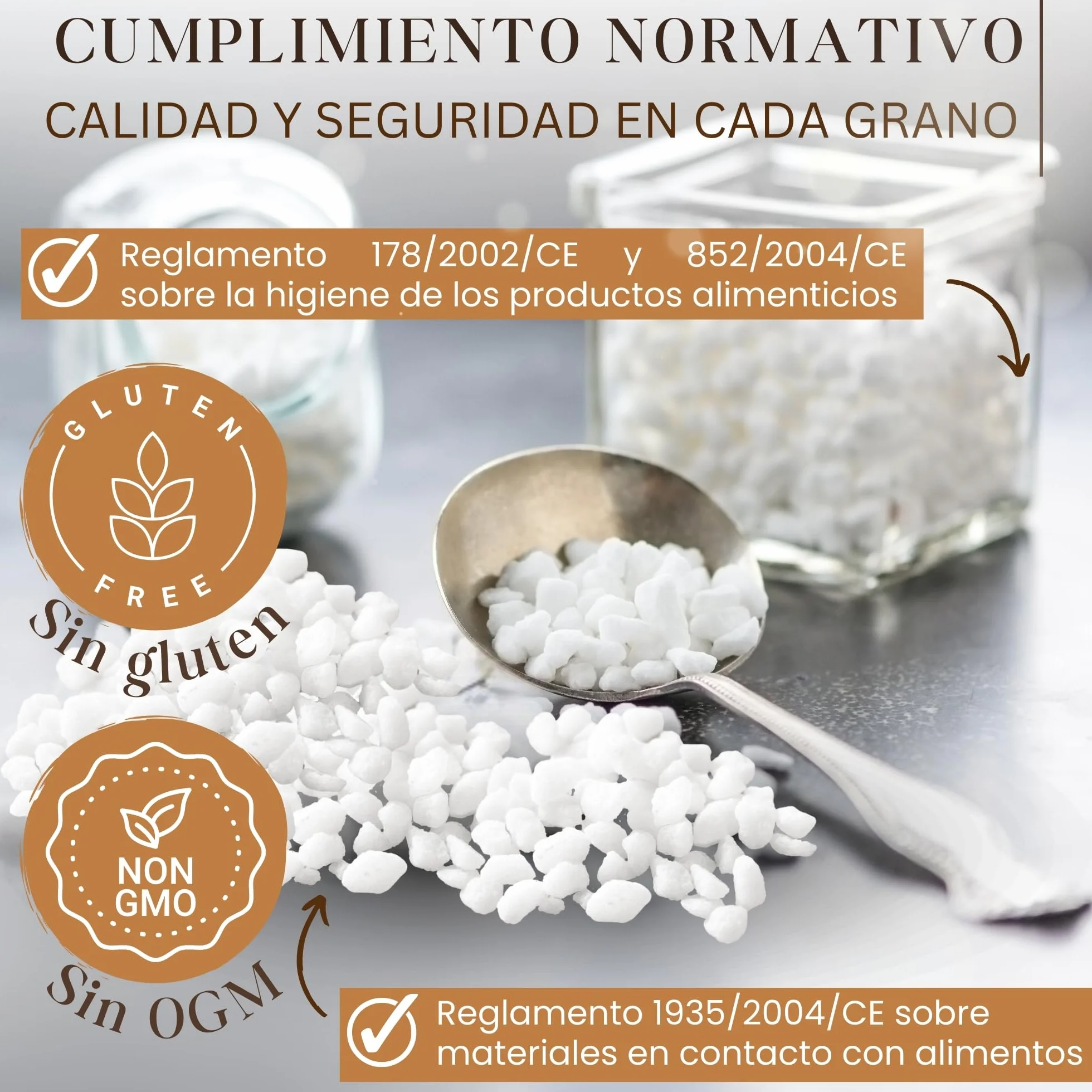 Azúcar Perlado 750g | Azúcar Perlado para Gofres, Roscón de reyes, Repostería y Decoración | Ideal para uso profesional