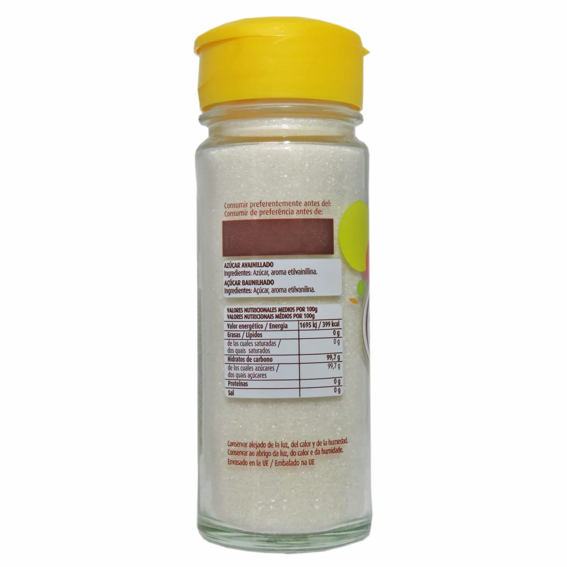VAHINE - Pastelería - Azúcar Avainillado - Vainilla - Para Masas de Bizcocho, Cremas y Flanes - 90g