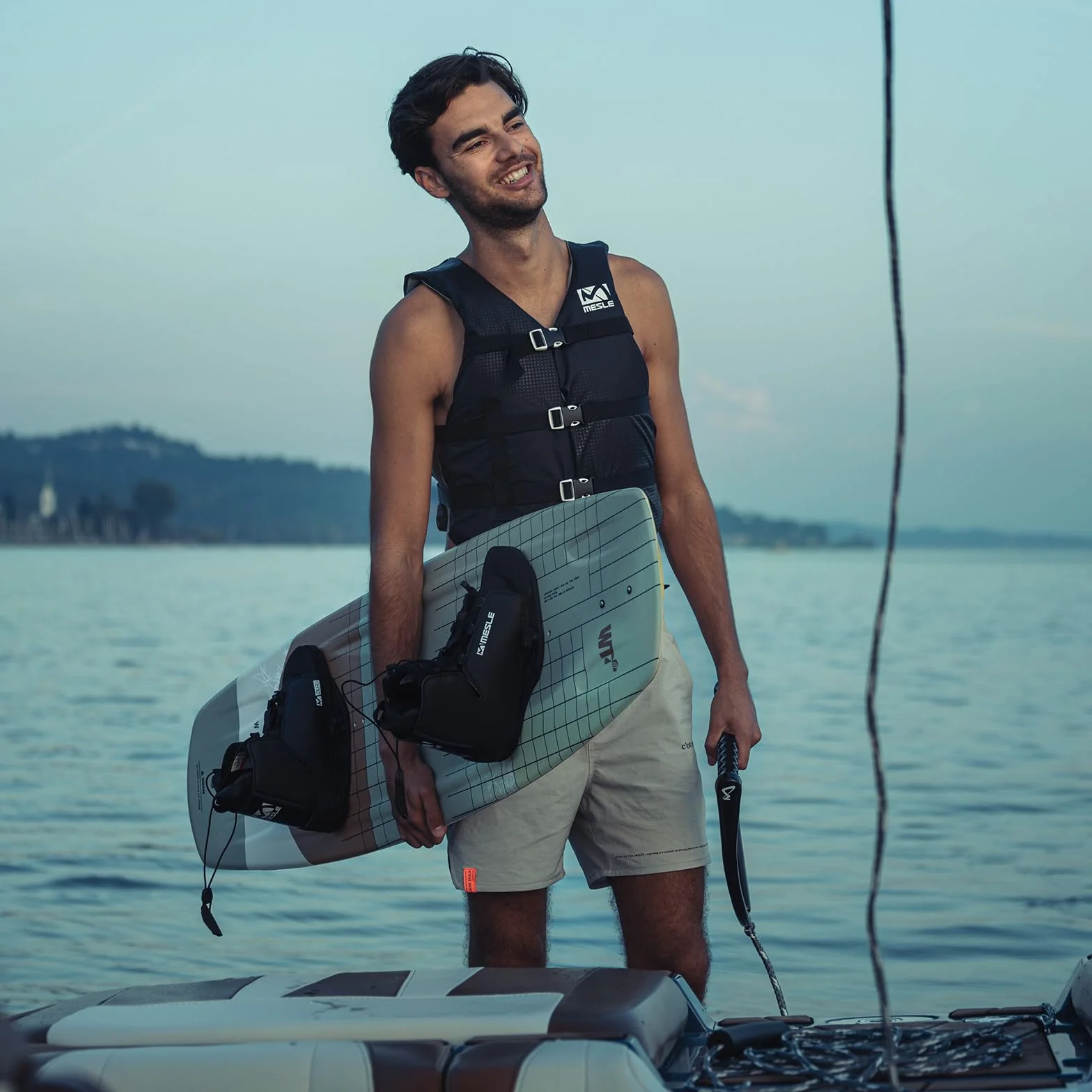 Mesle Duro Fijaciones de Wakeboard 30-45EU Puntera Abierta Negro