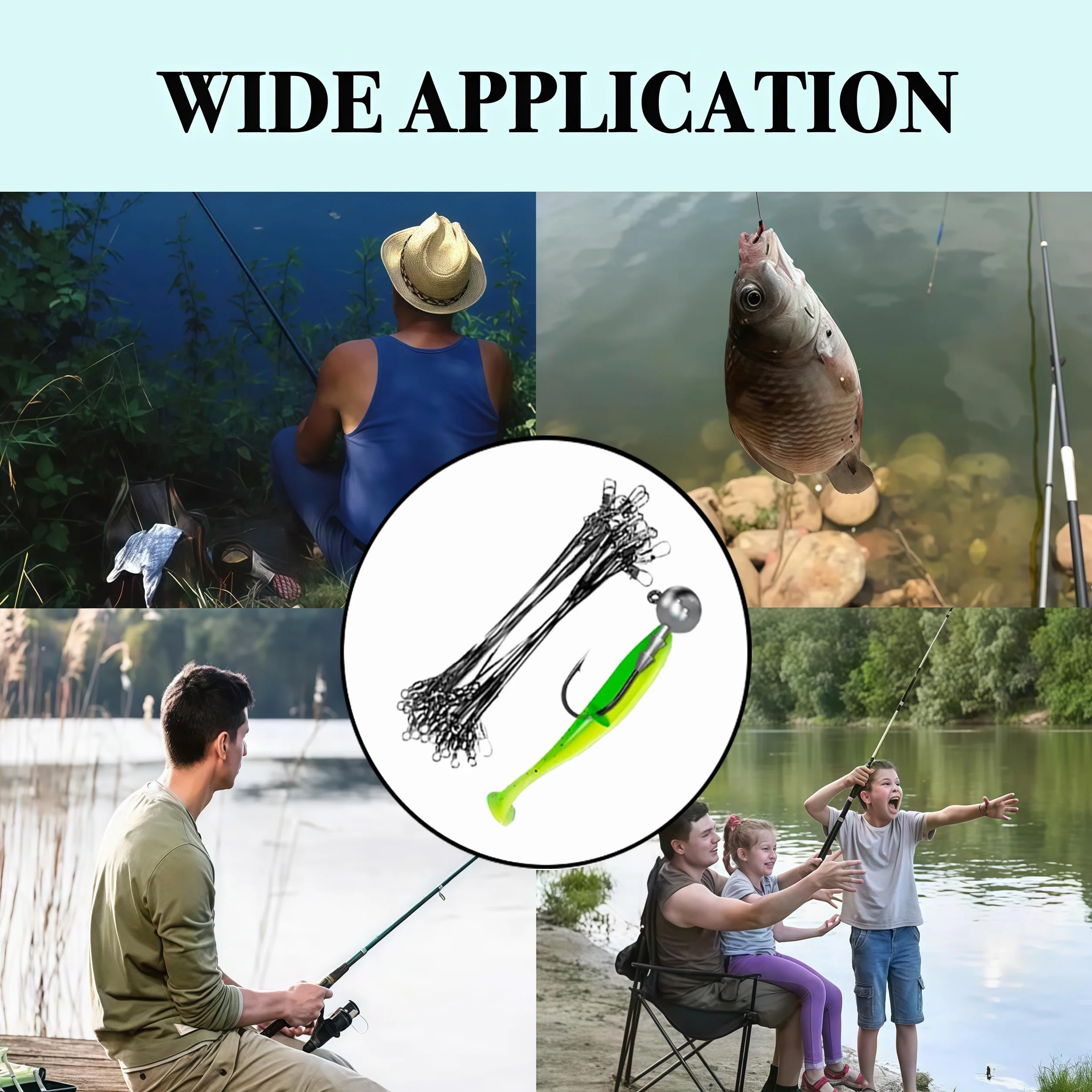 70 accesorios de pesca, señuelos flexibles para peces de agua dulce