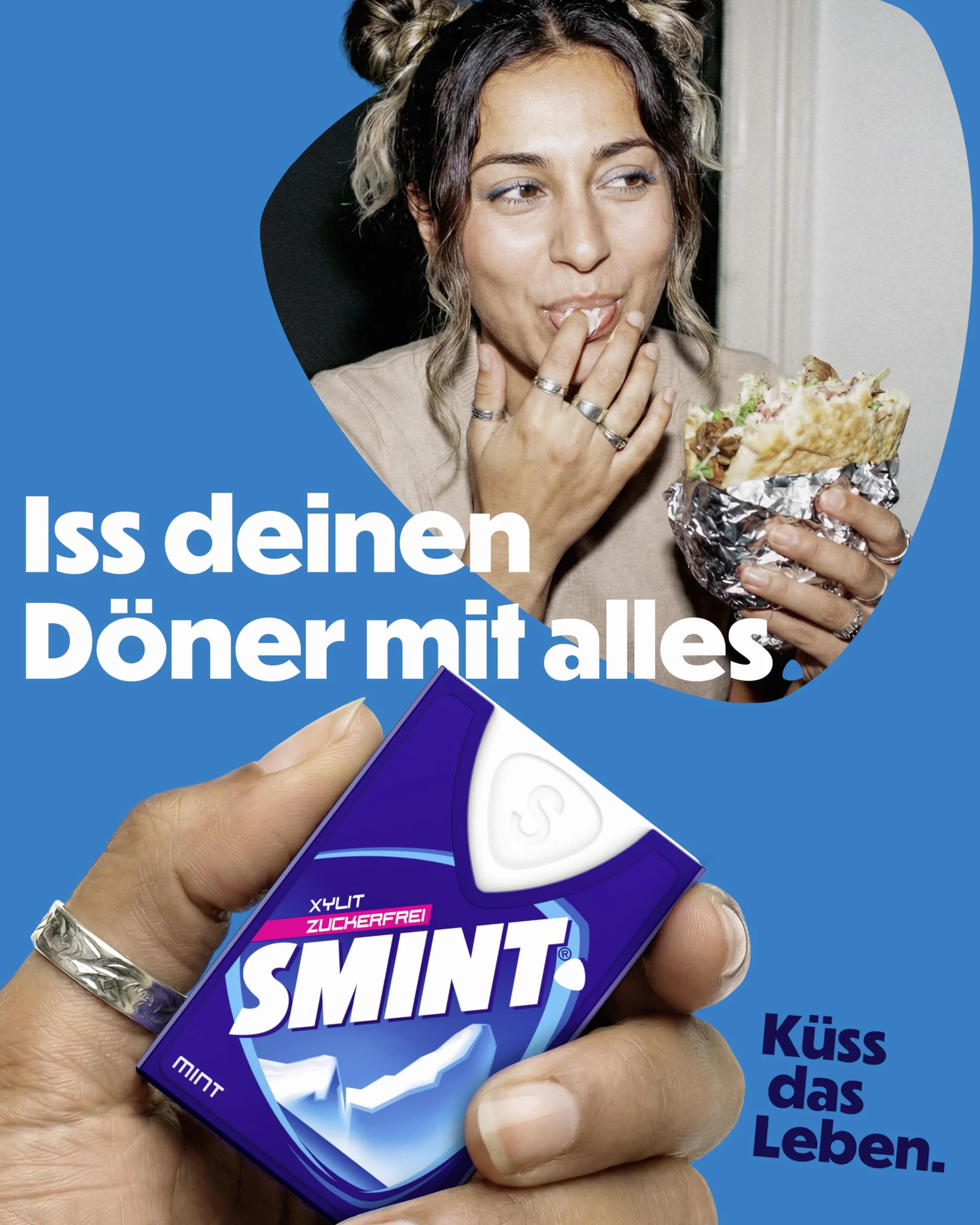 Smint Tabs Menta, Caramelo Comprimido Sin Azúcar - 12 unidades de 8 gr. (Total 96 gr.)