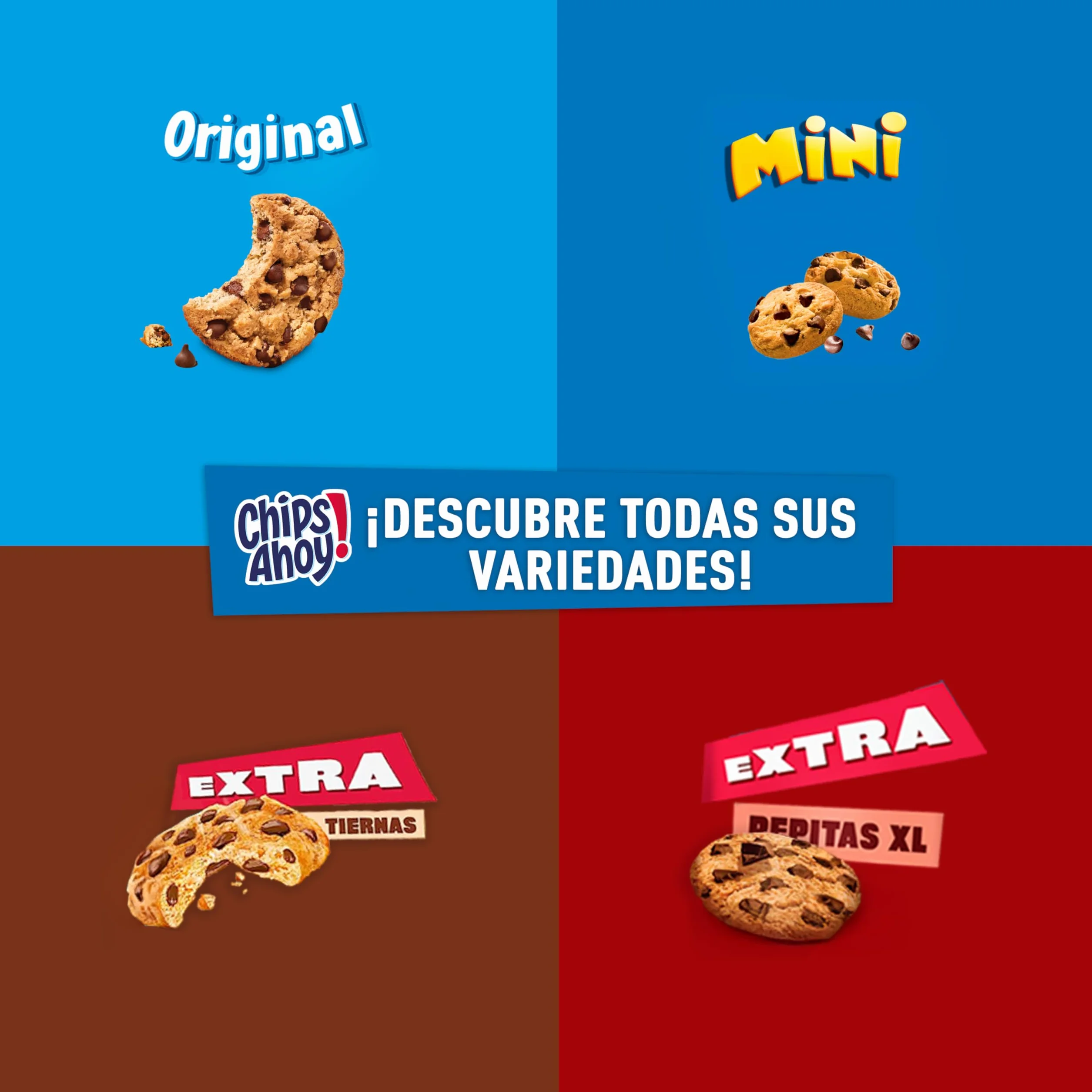 Chips Ahoy Mini Galletas Cookies, Dulces Pepitas de Chocolate, 160 g