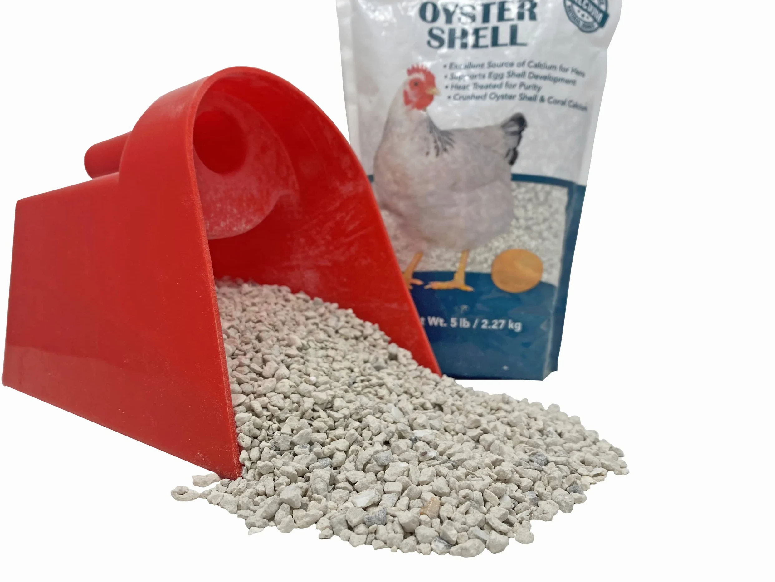 Pecking Order Oyster Shell - Suplemento de calcio para apoyar a las gallinas ponedoras y el desarrollo fuerte de la cáscara de huevo (5 libras)